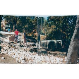 Brick rubble at Kuttabul Place, Elanora Heights, 1994