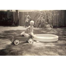 Backyard at 18 St Andrews Gate, Elanora Heights, 1965