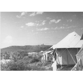 Camping area on Australia Day, Palm Beach, 1948