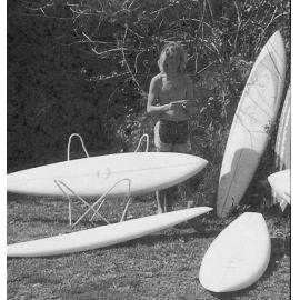 Surfboards at Palm Beach, 1975