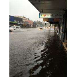 Flooding, Pittwater Road, Narrabeen, 2016
