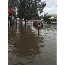 Gondola Street, next to Liquorland looking towards Pittwater Road, Narrabeen, 2016