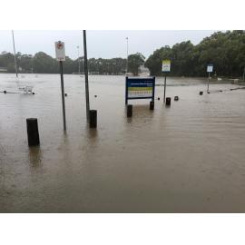 Flooding at Jackson Road, Warriewood, June 2016