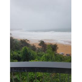 Midday at Warriewood Beach on 5th June 2016.