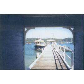 Ferry parked at Palm Beach Wharf.