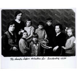 Aloisi family before leaving Italy