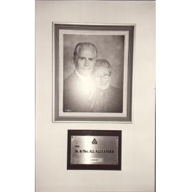 Portrait of Dr and Mrs A.I Alexander, Armenian Nursing Home, Brookvale