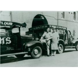 Mcilrath's delivery vans and drivers