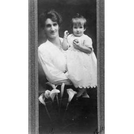Helene Ethel Turvey & Helene Bertha Turvey (Betty) daughter one year old, Belrose