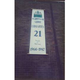 Dee Why Library's 21st Birthday Banner 1987