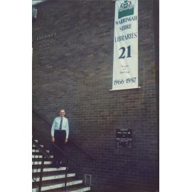 Dee Why Library's 21st Birthday Celebrations, John Ellis Chief Librarian.