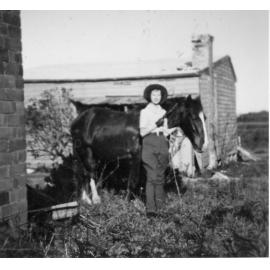 Jean at Abbott Road North Curl Curl with Toby the horse
