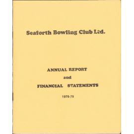 Seaforth Bowling Club Annual Report 1979