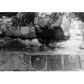 Carvings at North Head Quarantine Station