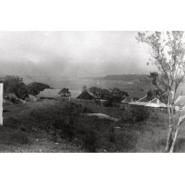View over the first class pavilions at the Quarantine Station, Manly