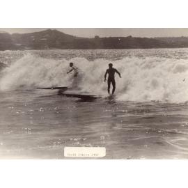 Surfboard riders at South Steyne Beach, 1950