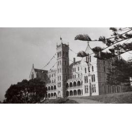St Patrick's College, Manly, bedecked with bunting