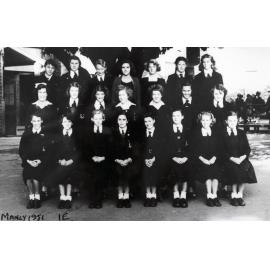 Manly Home Science School pupils, Class 1E, 1951