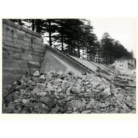 Sea Wall at North Steyne during reconstruction 1955