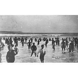 People in the surf at Manly Beach