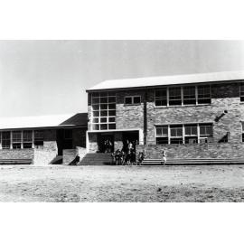 Seaforth Public School pupils outside Infants building, 1957