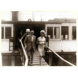 Disembarking from a Manly ferry