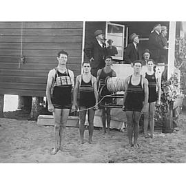 Belt rescue team probably outside North Steyne Surf Club