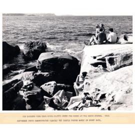 Sunbathers at the southern end of Manly Beach