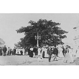 Proclamation lamp after removal to the front of Manly Town Hall
