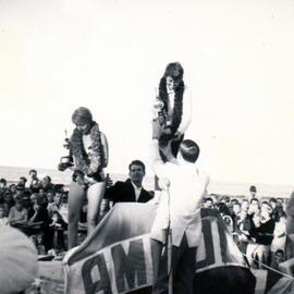 Phyllis O'Donnell, Linda Benson, world surfboard titles, Manly 1964