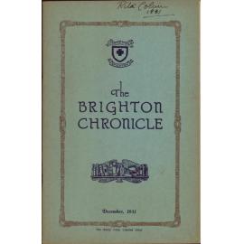 Brighton College Manly, Chronicle December 1931