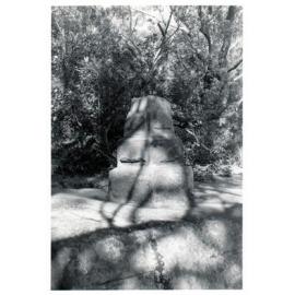 Sandstone memorial at Collins Flat