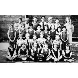 Manly Infants School pupils, Class 2A, 1969