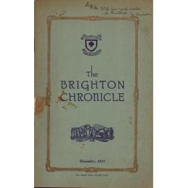 Brighton College Manly, Chronicle December 1933