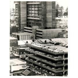 View across Manly to the Manly National Building, 1970s