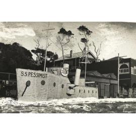 Mock destroyer S.S. "Pessimist" at Fairy Bower