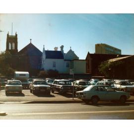 The rear of the Corso from Wentworth Street, Manly 1970s