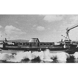 Ferry "Lady Wakehurst" being launched