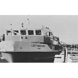 Ferry "Lady Wakehurst" at Manly Wharf