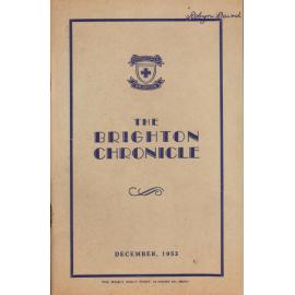 Brighton College Manly, Chronicle December 1953