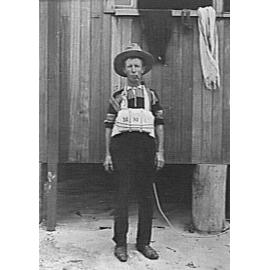 Percy Jones? wearing an early rescue belt