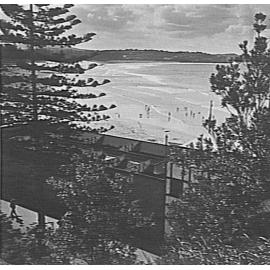 View of Manly Surf Pavilion from the rear and above