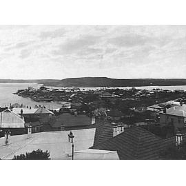 View over houses at Little Manly