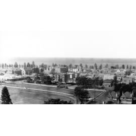 Manly Oval and Manly Beach from Dalley's Castle