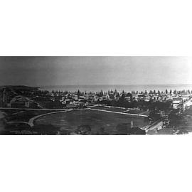 Manly Oval and Manly Beach from Dalley's Castle