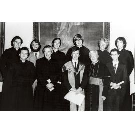 Graduates and staff at St Patrick's College, Manly, 1978