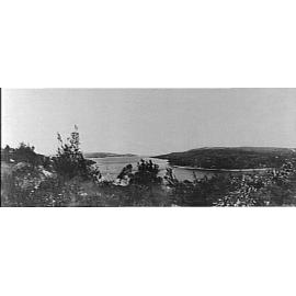 View over North Harbour to Dobroyd Head