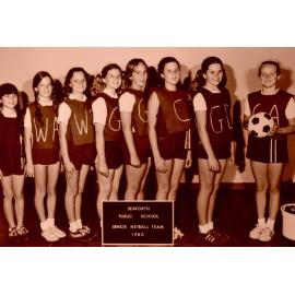 Seaforth Public School pupils, Senior Netball Team, 1980