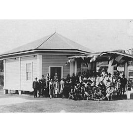 Mini-golf club house on beach front at Queenscliff