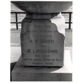 Memorial to troopers, East Esplanade Reserve, Manly